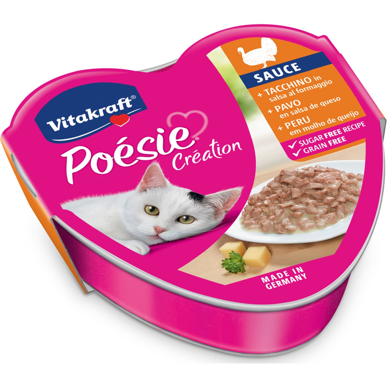 VITAKRAFT POESIE SAUCE 85G TACCHINO IN SALSA AL FORMAGGIO
