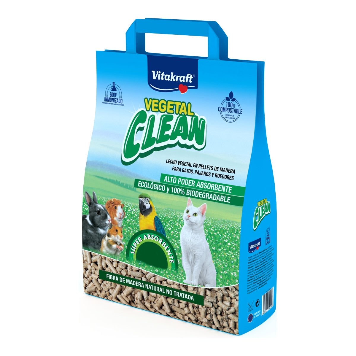 VITAKRAFT VEGETAL CLEAN LETTIERA PELLET 8LT