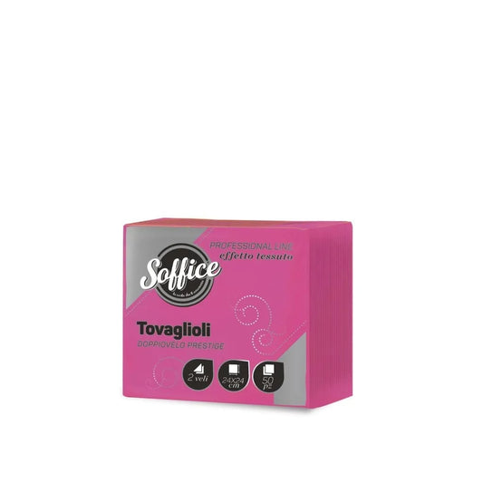 SOFFICE 50 TOVAGLIOLI DOPPIOVELO PRESTIGE 24X24 ORTENSIA