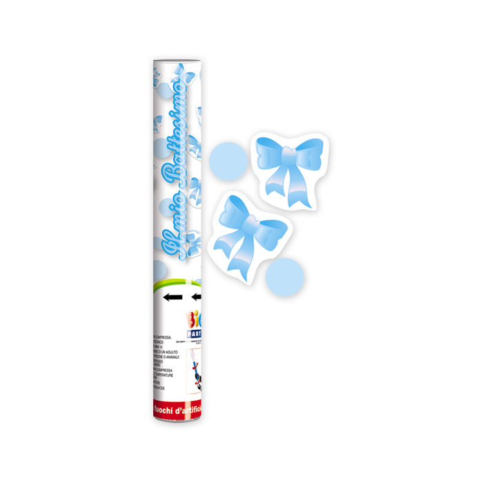 BIG PARTY POPPER 30CM IL MIO BATTESIMO CELESTE