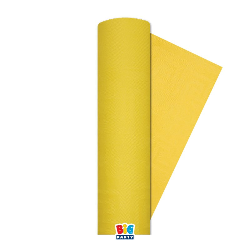 BIG PARTY TOVAGLIA DAMASCATA 1,20X5MT GIALLO