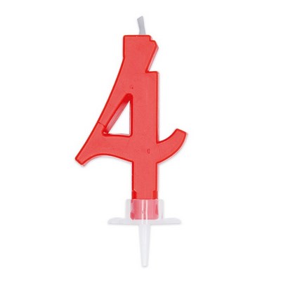 BIG PARTY CANDELA ITALIC ROSSA 4 CM.7