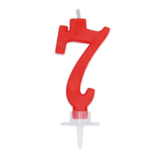 BIG PARTY CANDELA ITALIC ROSSA 7 CM.7