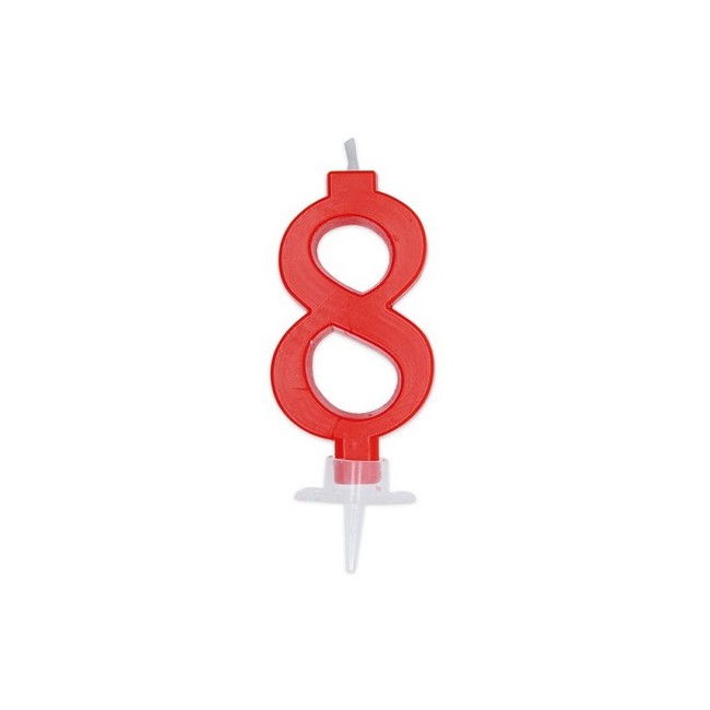 BIG PARTY CANDELA ITALIC ROSSA 8 CM.7