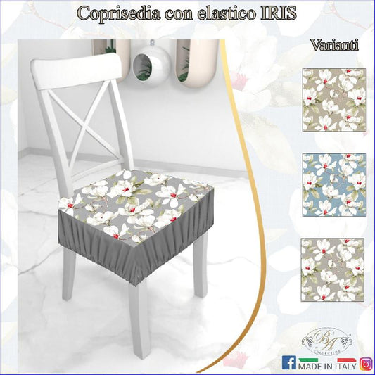 BA CUSCINO COPRISEDIA CON ELASTICO IRIS 2PZ FANGO