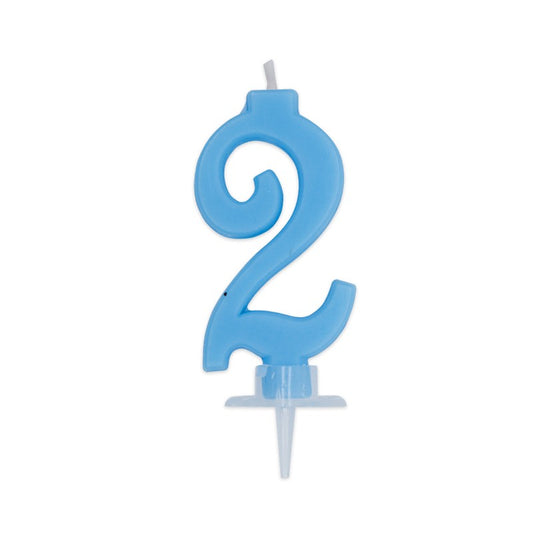 BIG PARTY CANDELA ITALIC CELESTE 2 CM.7
