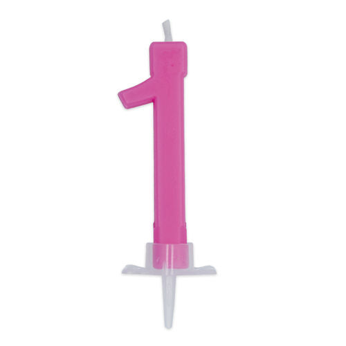 BIG PARTY CANDELA ITALIC FUXIA 1 CM.7