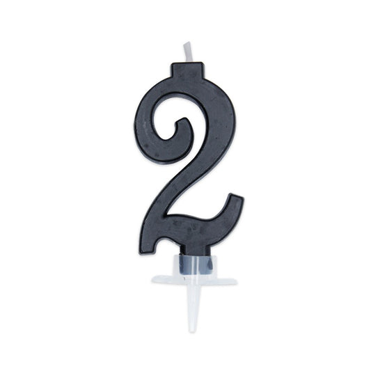 BIG PARTY CANDELA ITALIC NERA 2 CM.7