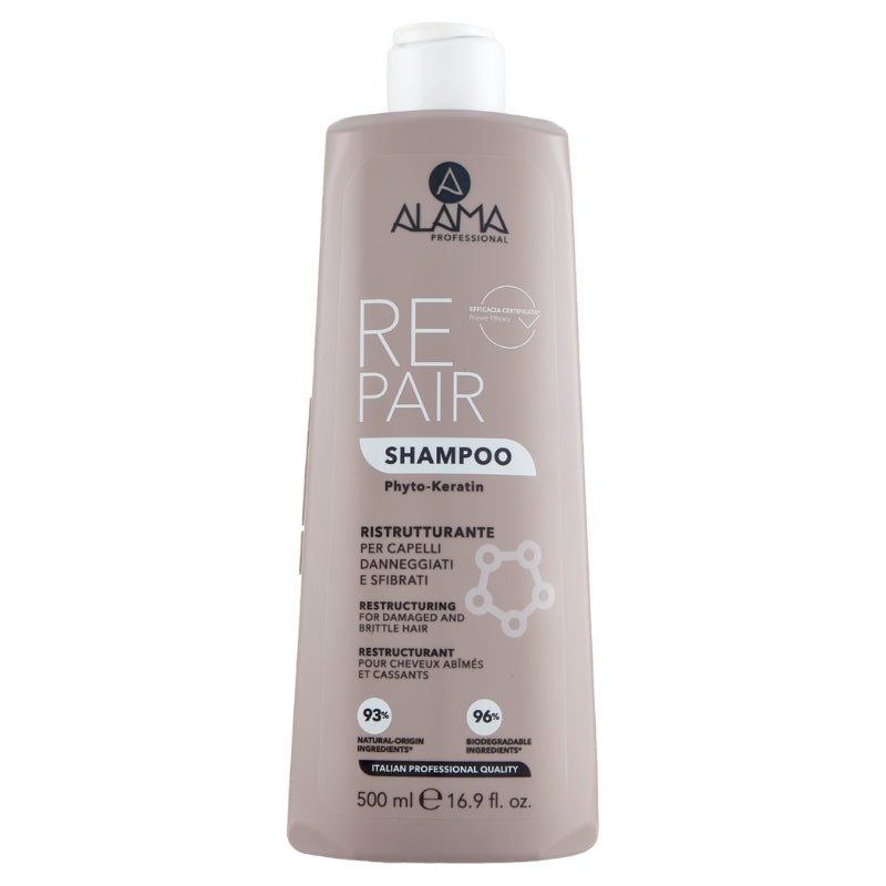 ALAMA PROFESSIONAL REPAIR SHAMPOO 500ML RISTRUTTURANTE PER CAPELLI DANNEGGIATI E SFIBRATI