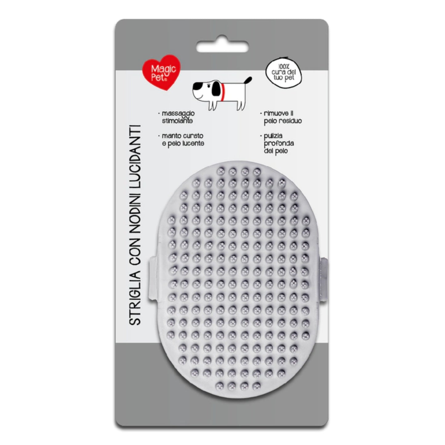MAGIC PET STRIGLIA CON NODINI LUCIDANTI SPAZZOLA CANE
