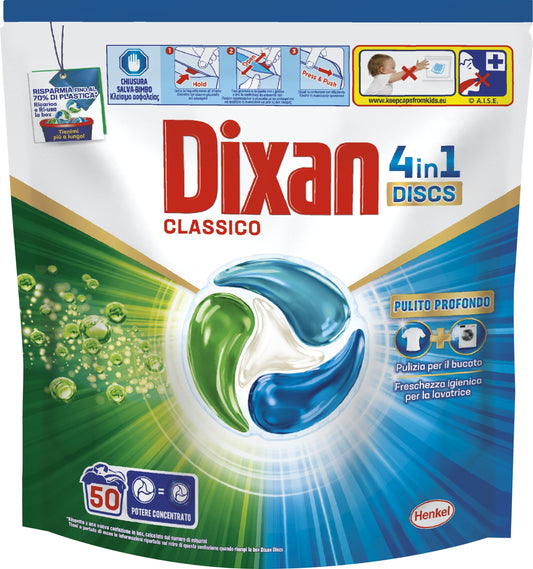 DIXAN DISCS 4IN1 50PZ CLASSICO PULITO PROFONDO