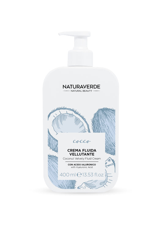 NATURAVERDE NATURAL BEAUTY CREMA FLUIDA 400ML VELLLUTANTE COCCO