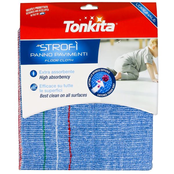 TONKITA STROFI' PANNO PAVIMENTI IN SPUGNA DI COTONE CM.50X60