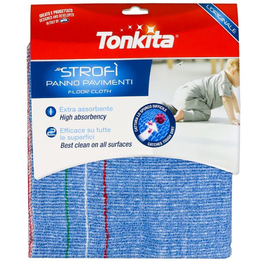 TONKITA STROFI' PANNO PAVIMENTI IN SPUGNA DI COTONE CM.50X60
