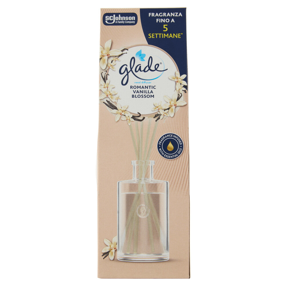GLADE DIFFUSORE A BASTONCINI 50ML ROMANTIC VANILLA BLOSSOM