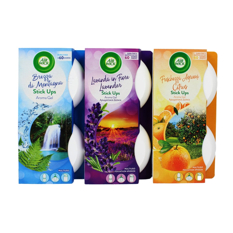 AIR WICK STICK UPS AROMA GEL 2X30ML ASSORTITO