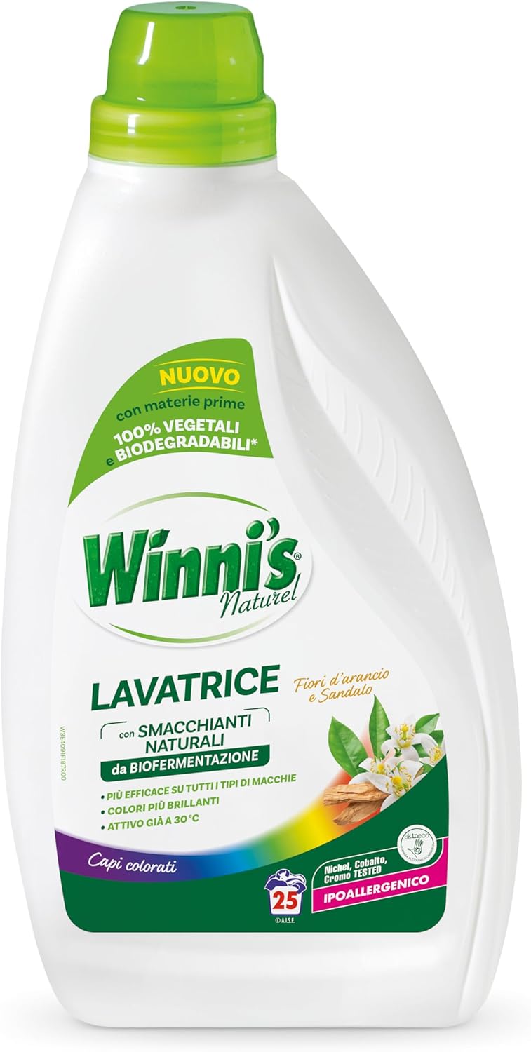 WINNI'S LAVATRICE LIQUIDO 1,125L 25LAV. CAPI COLORATI FIORI D'ARANCIO E SANDALO