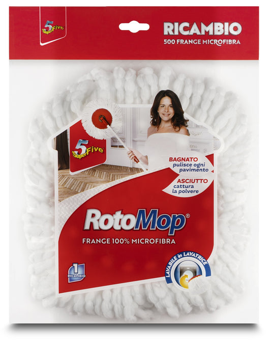 SUPERFIVE ROTOMOP RICAMBIO MOP 100% MICROFIBRA