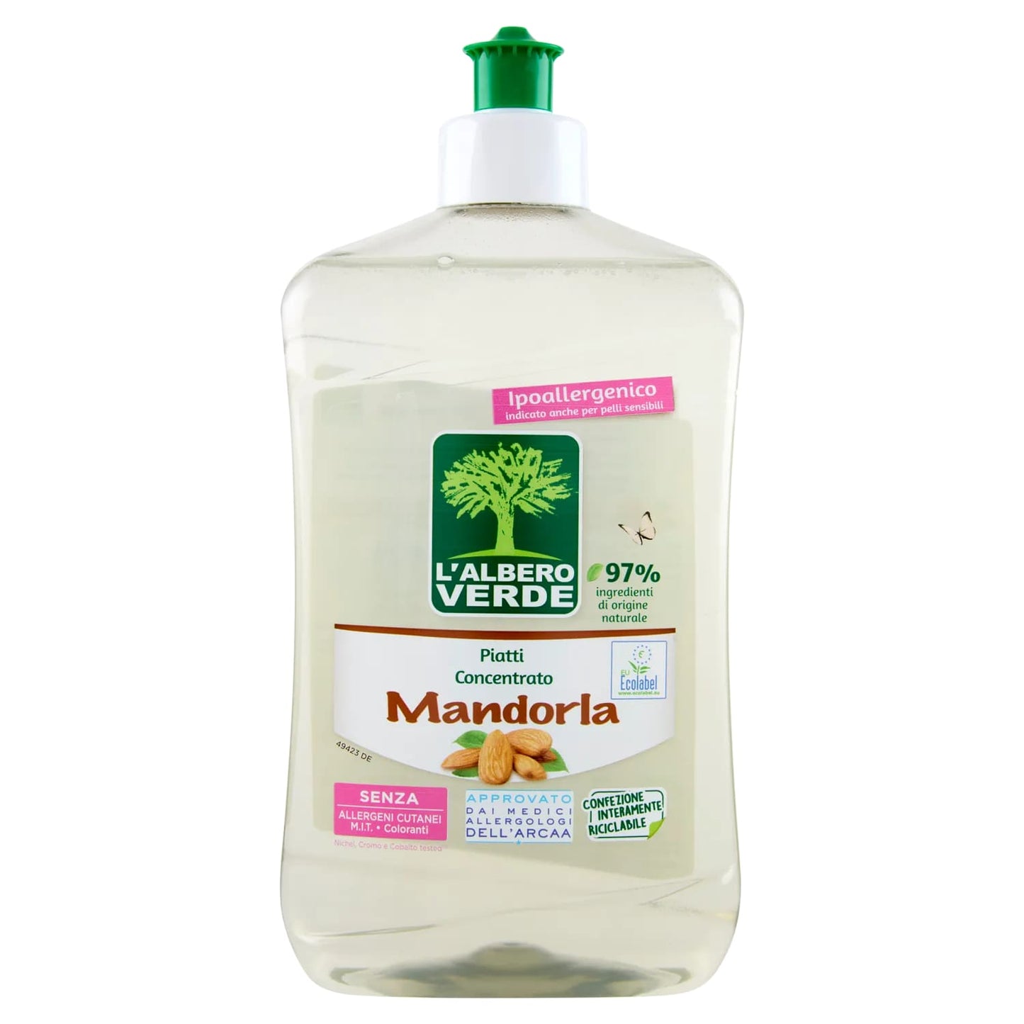 L'ALBERO VERDE PIATTI CONCENTRATO 500ML MANDORLA