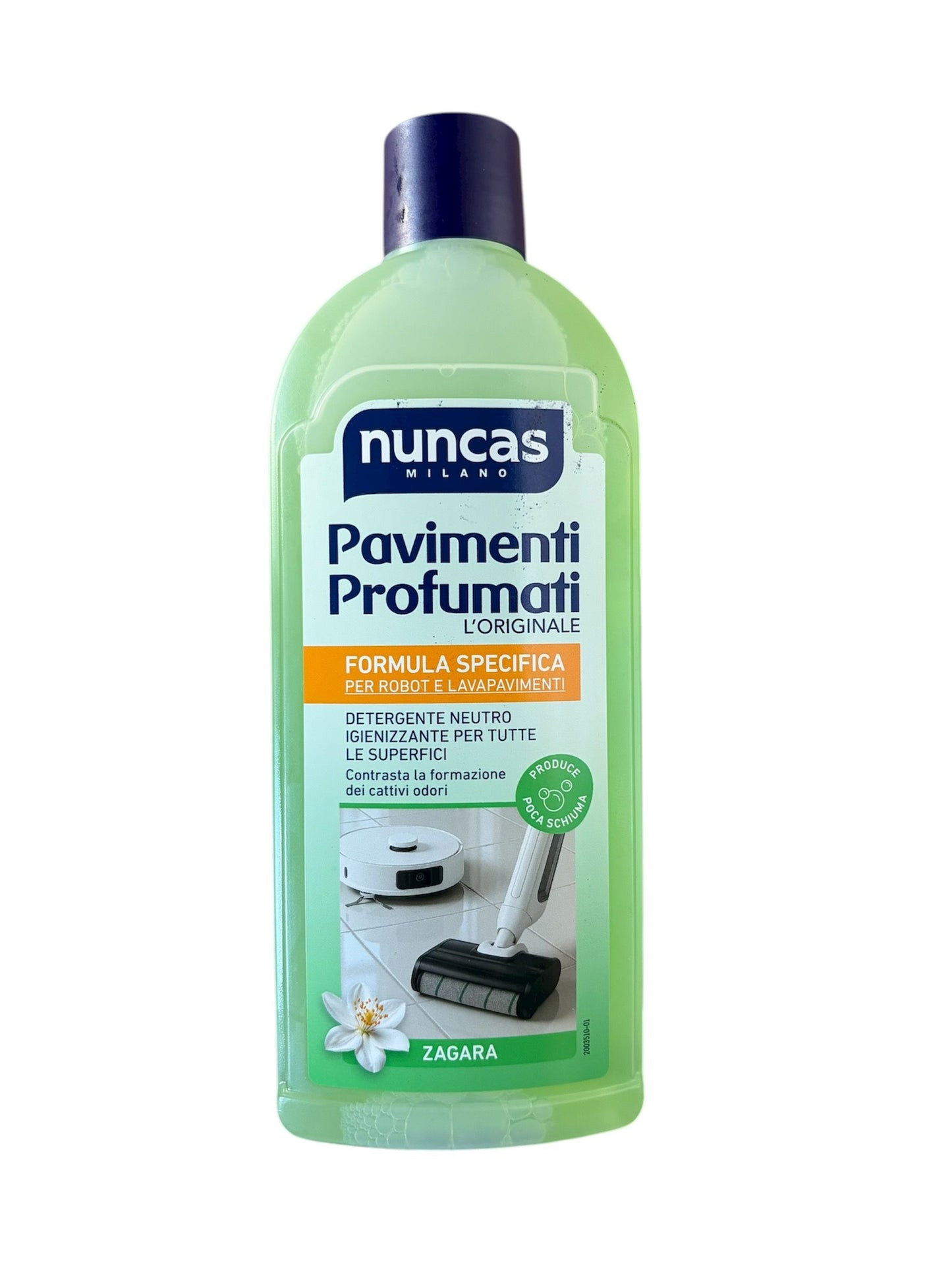 NUNCAS PAVIMENTI PROFUMATI ROBOT E LAVAPAVIMENTI 500ML ZAGARA