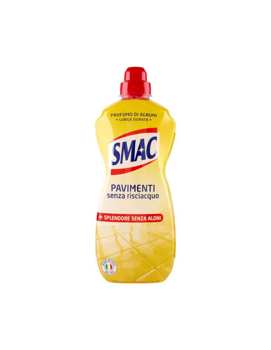 SMAC PAVIMENTI SENZA RISCIACQUO 1L PROFUMO DI AGRUMI SPLENDORE SENZA ALONI
