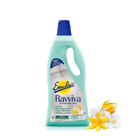 EMULSIO RAVVIVA DETERGENTE GRES 750ML FIORI BIANCHI E YLANG YLANG