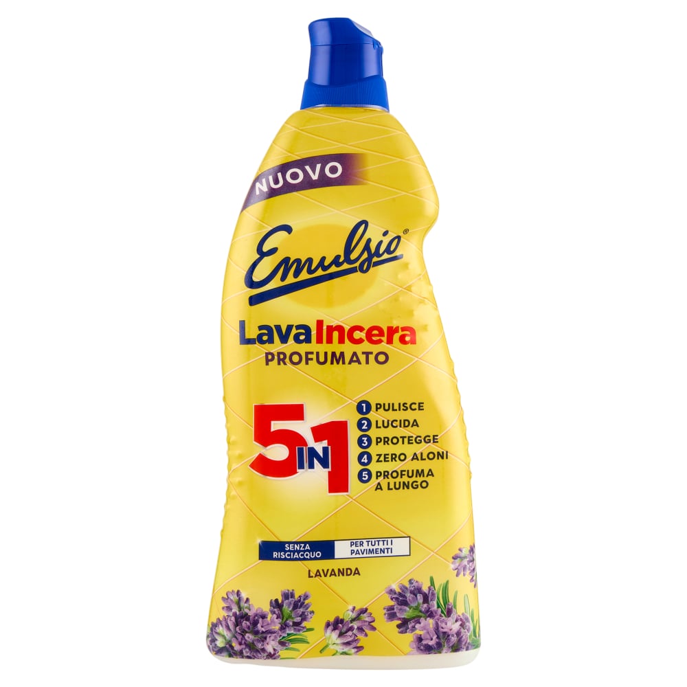 EMULSIO LAVAINCERA PROFUMATO 5IN1 LAVANDA PER TUTTI I TIPI DI PAVIMENTI