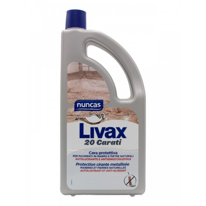 NUNCAS LIVAX 1LT 20 CARATI CERA PROTETTIVA PER PAVIMENTI IN MARMO E PIETRE NATURALI