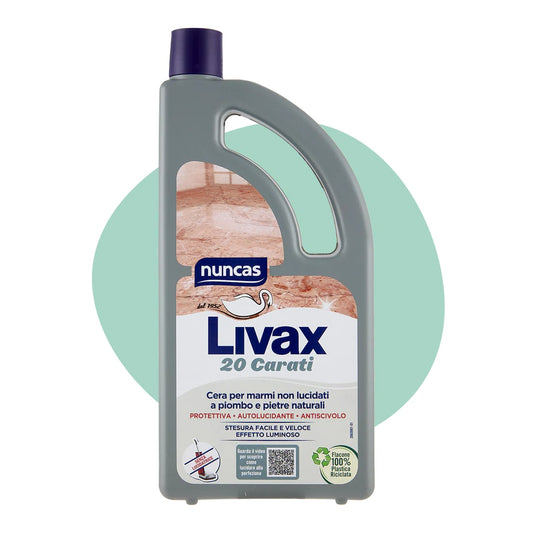 NUNCAS LIVAX 1L 20 CARATI CERA PER MARMI NON LUCIDATI A PIOMBO E PIETRE NATURALI