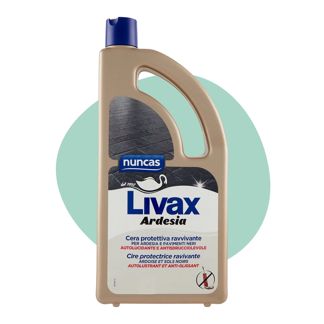 NUNCAS LIVAX 1L ARDESIA CERA PROTETTIVA RAVVIVANTE ARDESIA E PAVIMENTI NERI