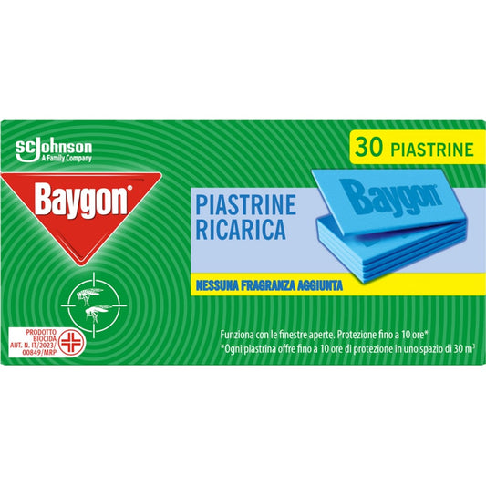 BAYGON PIASTRINE ANTIZANZARE RICARICA 30PZ