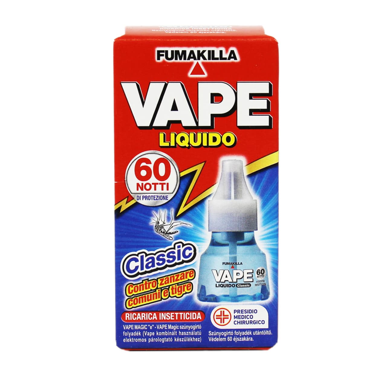 VAPE FUMAKILLA LIQUIDO CLASSIC RICARICA 60 NOTTI PRESIDIO MEDICO CHIRURGICO