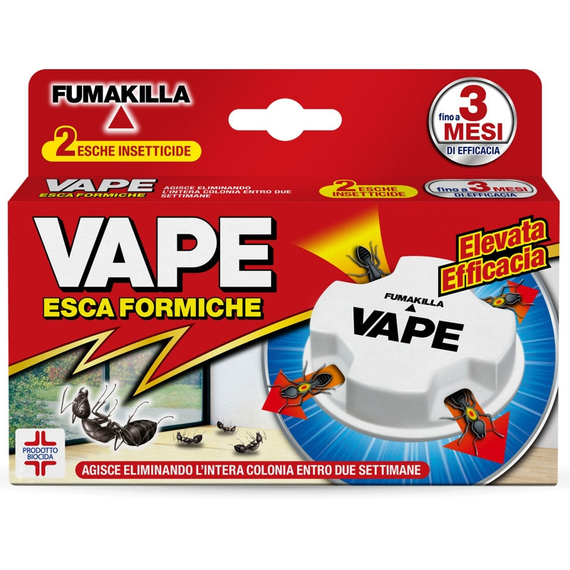 VAPE FUMAKILLA ESCA FORMICHE 2 ESCHE INSETTICIDE 2X2G