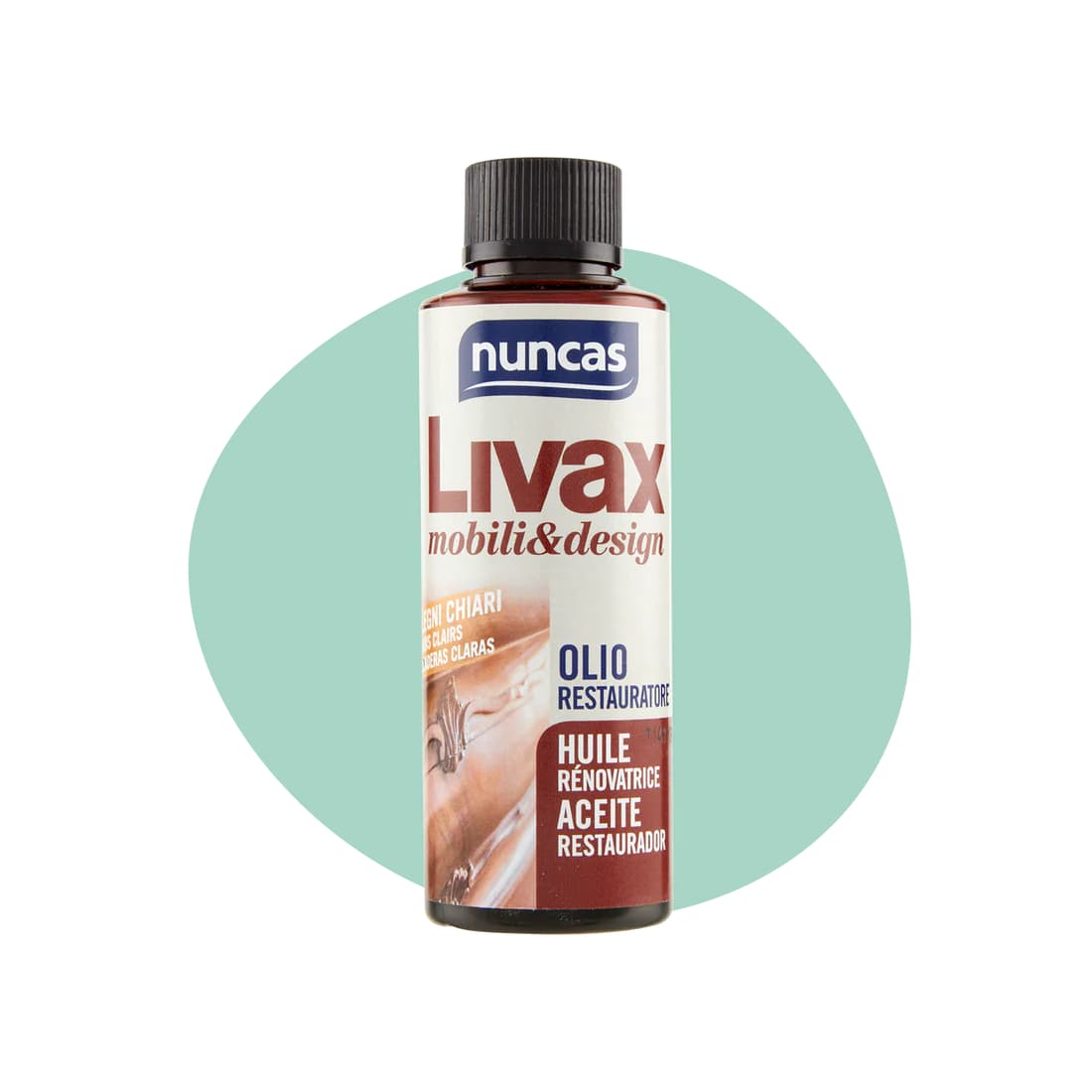 NUNCAS LIVAX MOBILI&DESIGN OLIO RESTAURATORE 120ML LEGNI CHIARI