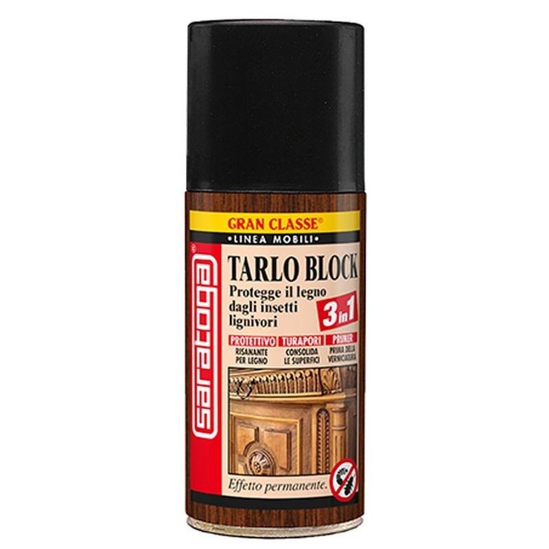 SARATOGA ANTITARLO TARLO BLOCK 3IN1 SPRAY 150ML