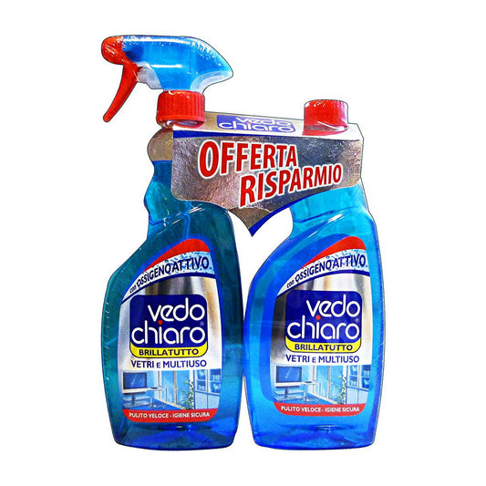 VEDO CHIARO EROGATORE+RICARICA VETRI 2X500ML