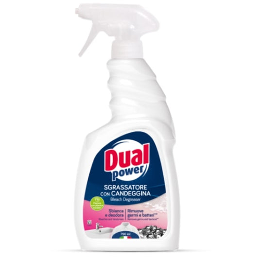 DUAL POWER SGRASSATORE CON CANDEGGINA SPRAY 750ML