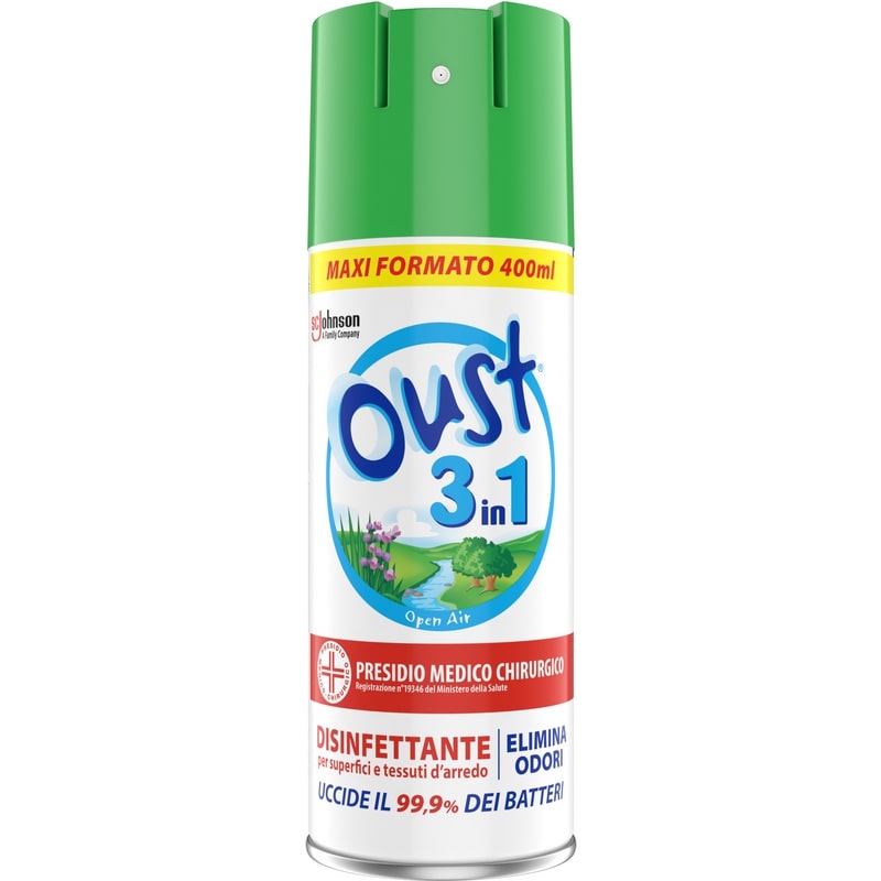 OUST 3IN1 SPRAY 400ML PMC DISINFETTANTE OPEN AIR
