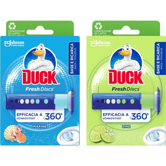 DUCK FRESH DISCS BASE + 6 DISCS MARINE/LIME ASSORTITE
