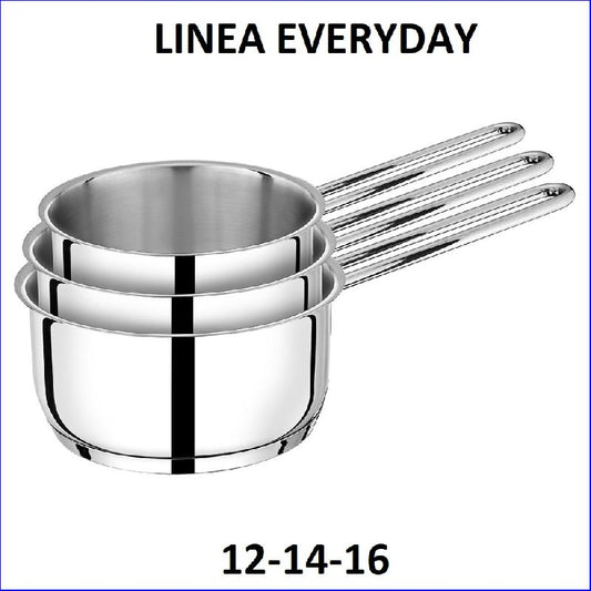 LETIZIA EVERYDAY CASSERUOLE IN ACCIAIO 1 MANICO CM.16