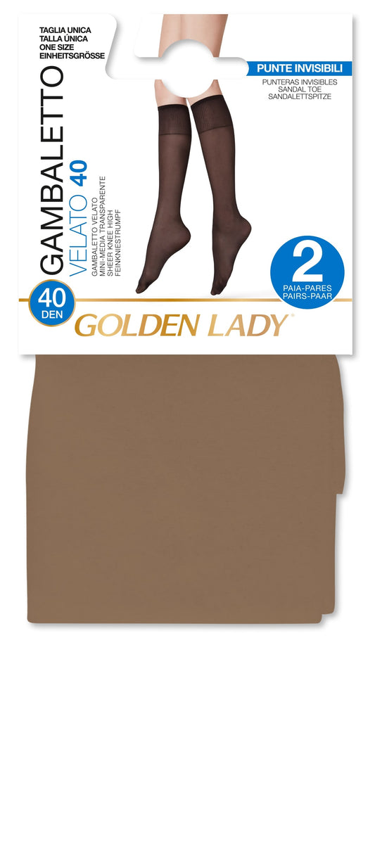 GOLDEN LADY GAMBALETTO VELATO 40DEN 2 PAIA MELON