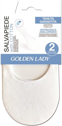 GOLDEN LADY SALVAPIEDE COTTON 2 PAIA S/M 35/38 BIANCO