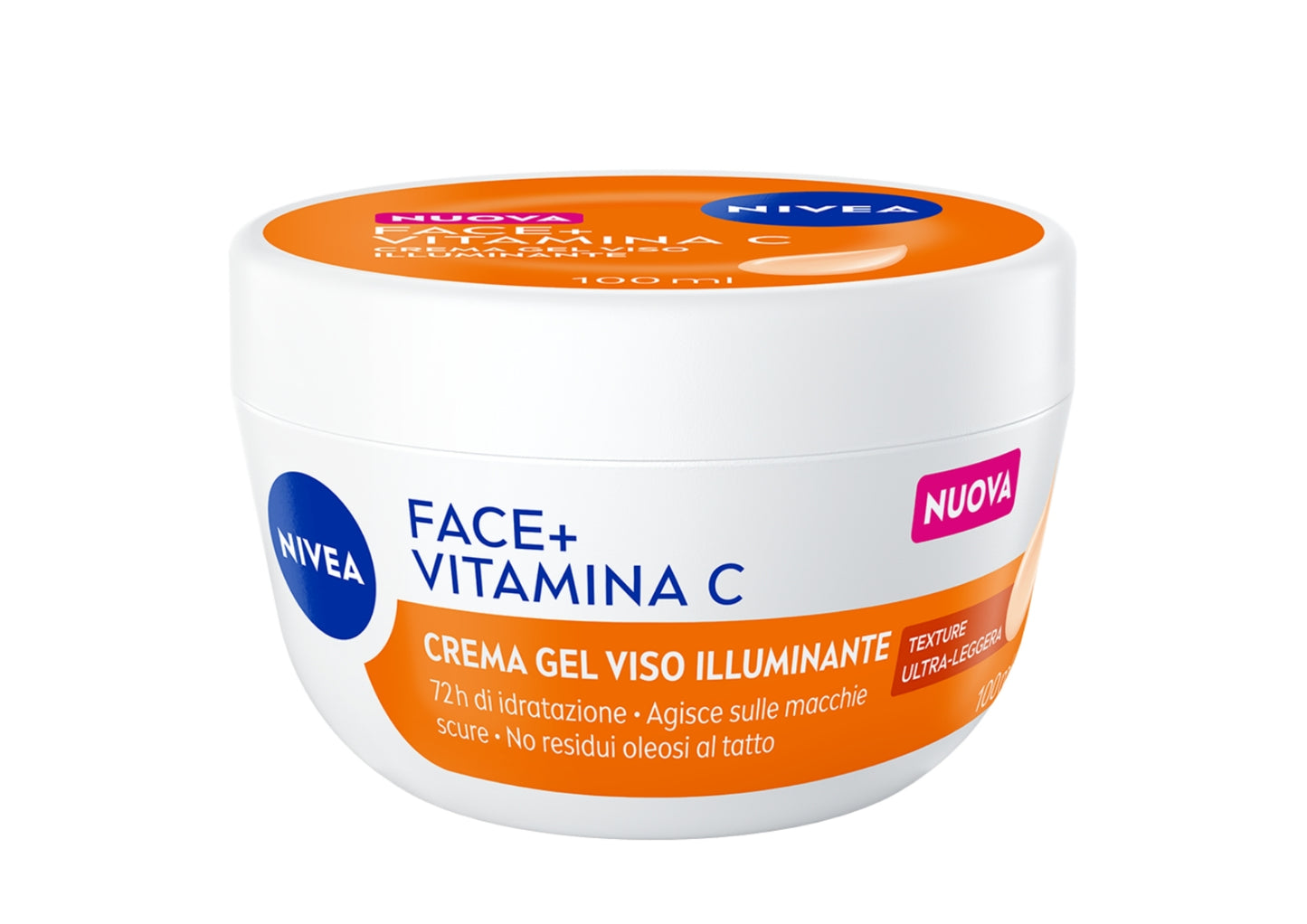 NIVEA FACE+ VITAMINA C CREMA GEL VISO ILLUMINANTE 100ML 72H DI IDRATAZIONE