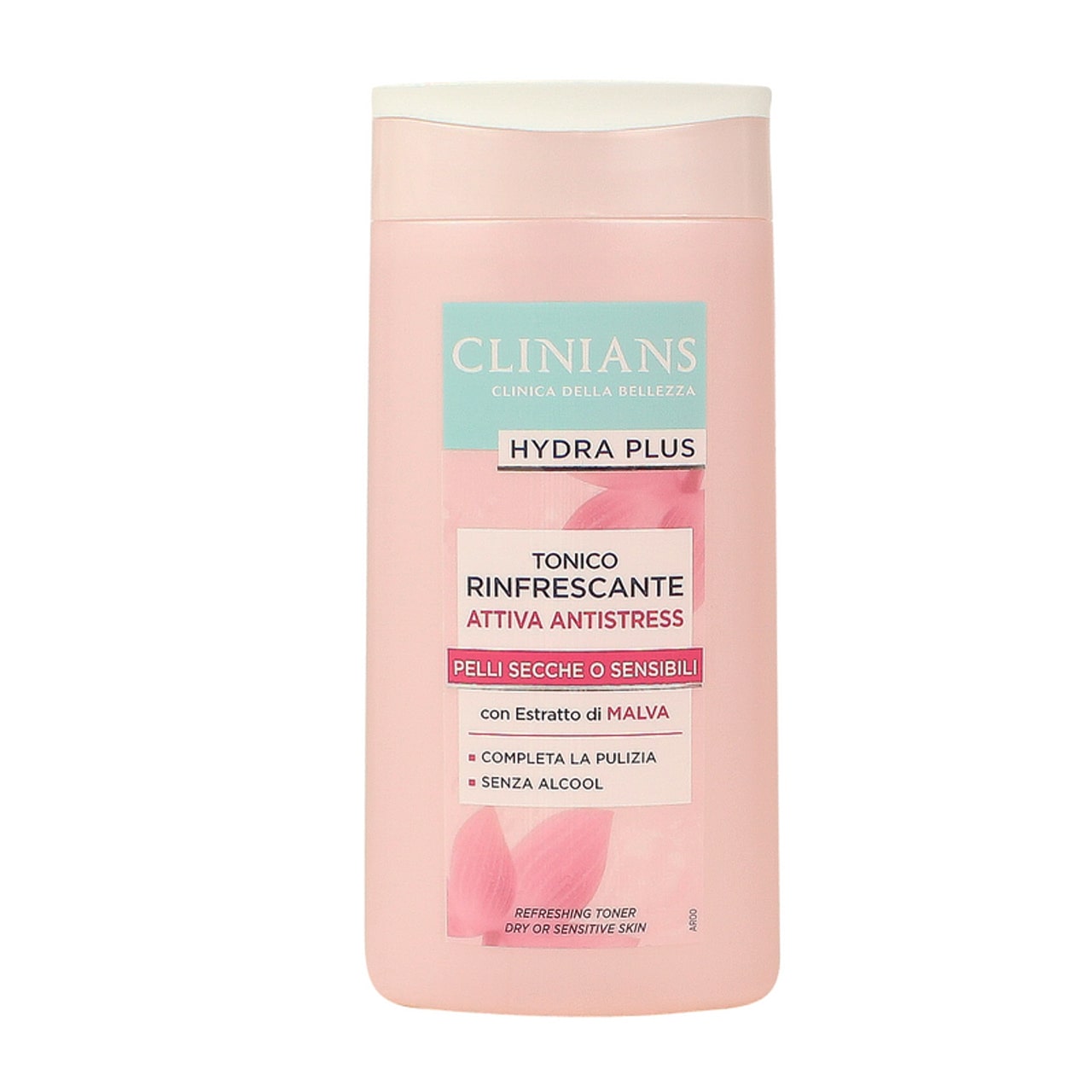 CLINIANS HYDRA PLUS TONICO RINFRESCANTE ATTIVA ANTISTRESS 200ML ESTRATTO DI MALVA PELLI SECCHE O SENSIBILI