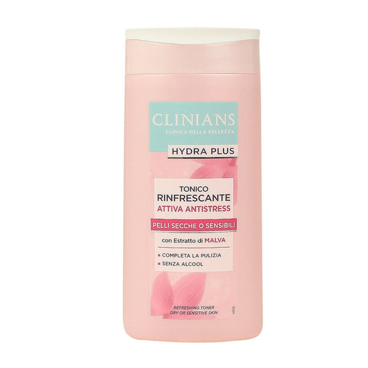 CLINIANS HYDRA PLUS TONICO RINFRESCANTE ATTIVA ANTISTRESS 200ML ESTRATTO DI MALVA PELLI SECCHE O SENSIBILI