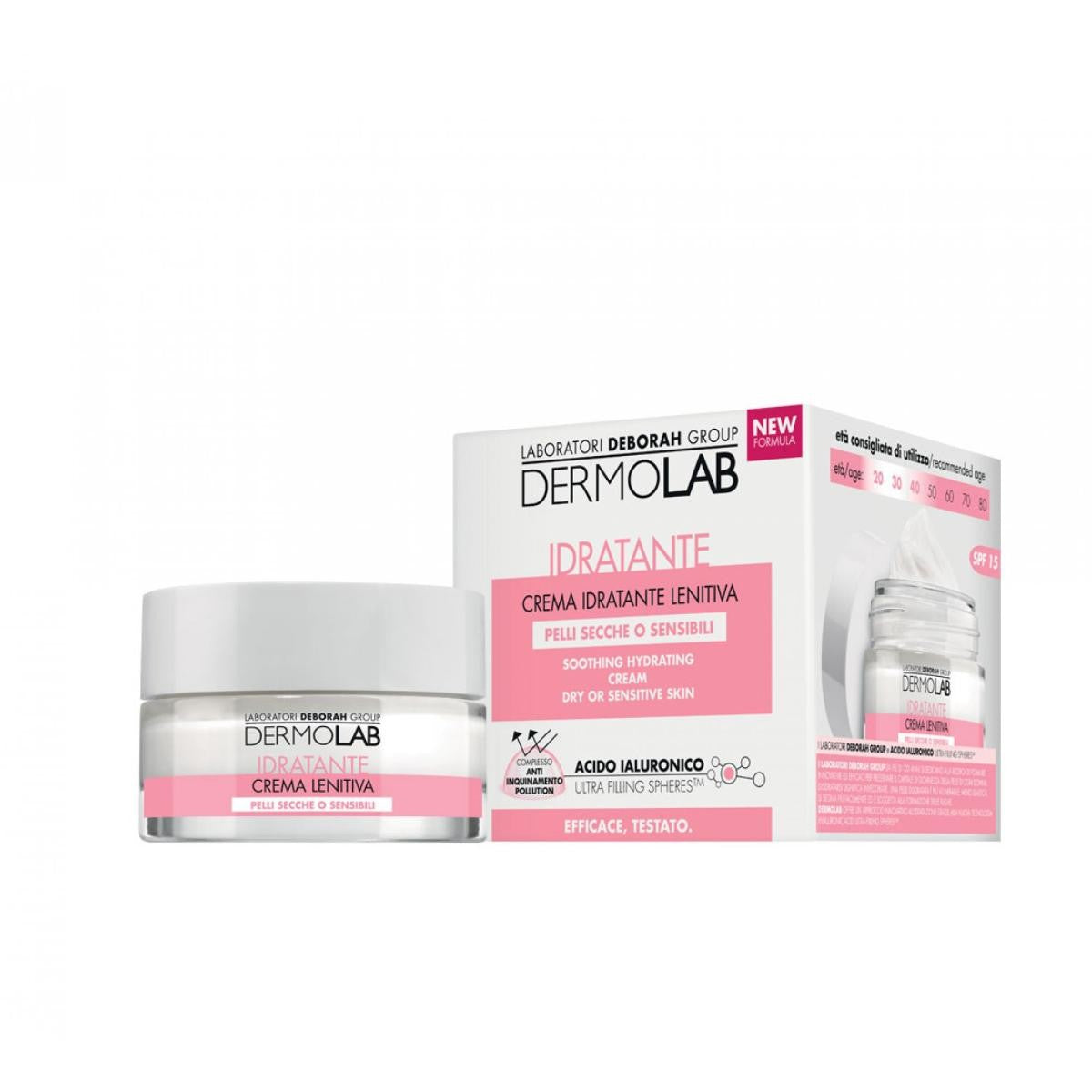 DERMOLAB IDRATANTE CREMA IDRATANTE LENITIVA PELLI SECCHE O SENSIBILI 50ML
