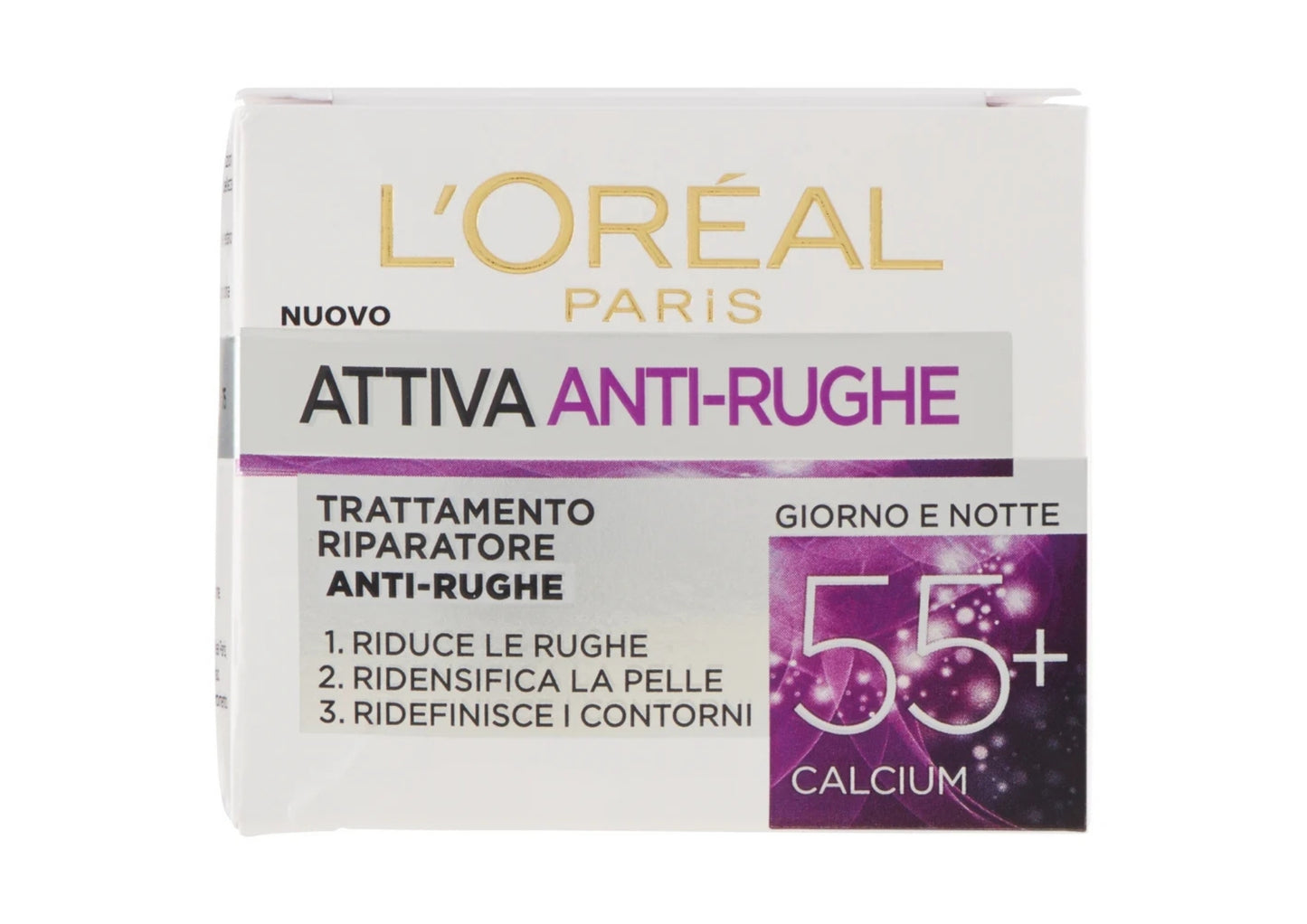 L'OREAL ATTIVA ANTI-RUGHE 55+ TRATTAMENTO RIPARATORE ANTI-RUGHE GIORNO E NOTTE 50ML