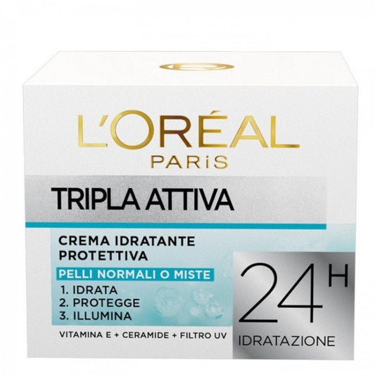 L'OREAL TRIPLA ATTIVA 24H PELLI NORMALI O MISTE 50ML