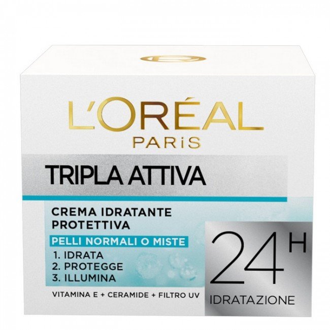 L'OREAL TRIPLA ATTIVA 24H PELLI NORMALI O MISTE 50ML