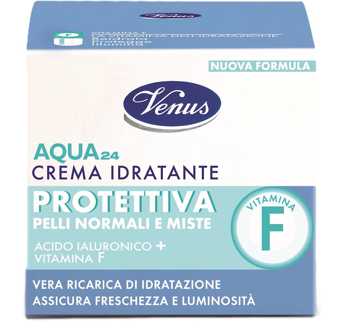 VENUS AQUA24 CREMA IDRATANTE PROTETTIVA ACIDO IALURONICO + VITAMINA F 50ML PELLI NORMALI E MISTE